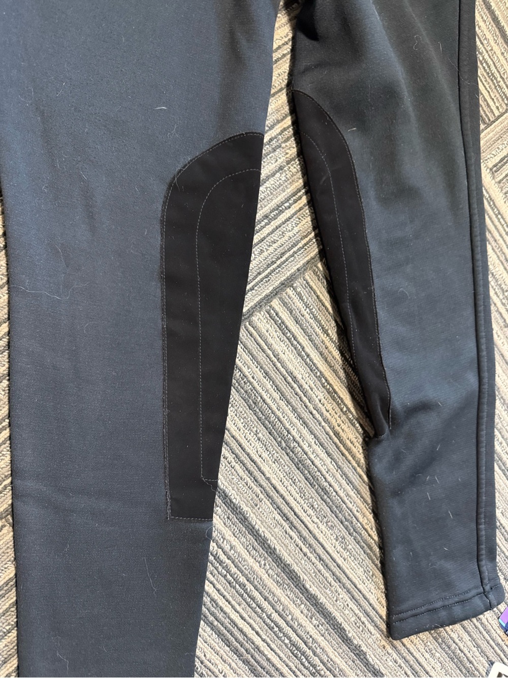 Kerrits Black Womens Riding Joggers with Quilted Knee Patches